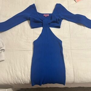 Edikted blue mini dress. Super popular!!